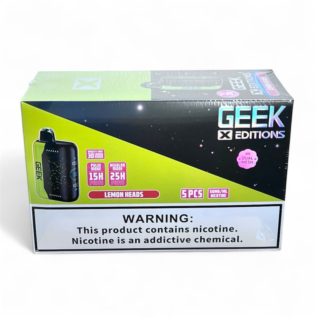 GEEK X ADDITION 25K PUFFS - LEMON HEADS