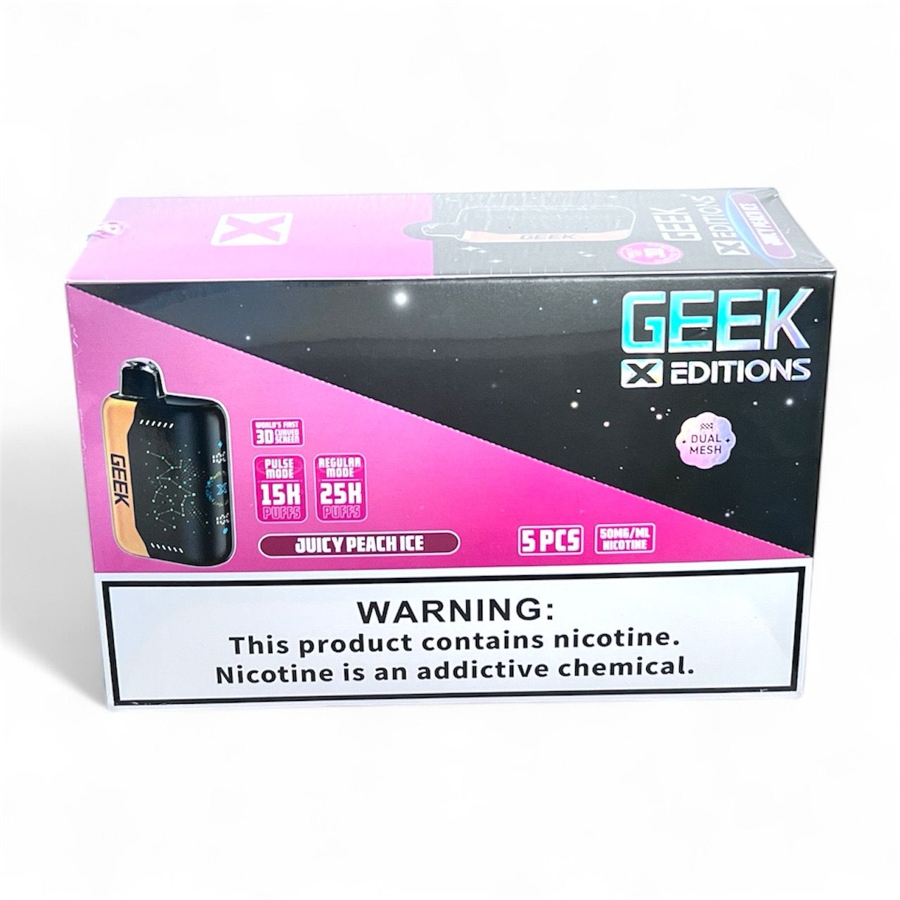 GEEK X ADDITION 25K PUFFS - JUICY PEACH ICE