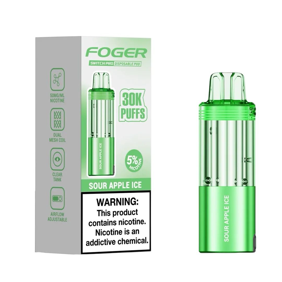 FOGER SWITCH PRO (POD ONLY) 30K PUFFS - SOUR APPLE ICE