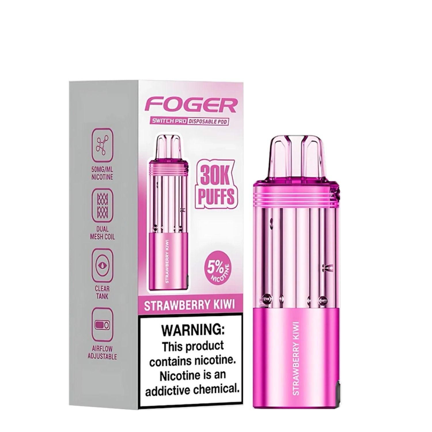 FOGER SWITCH PRO (POD ONLY) 30K PUFFS - STRAWBERRY KIWI