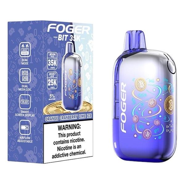 FOGER BIT 35K DISPOSABLE - ORANGE CRANBERRY LIME ICE