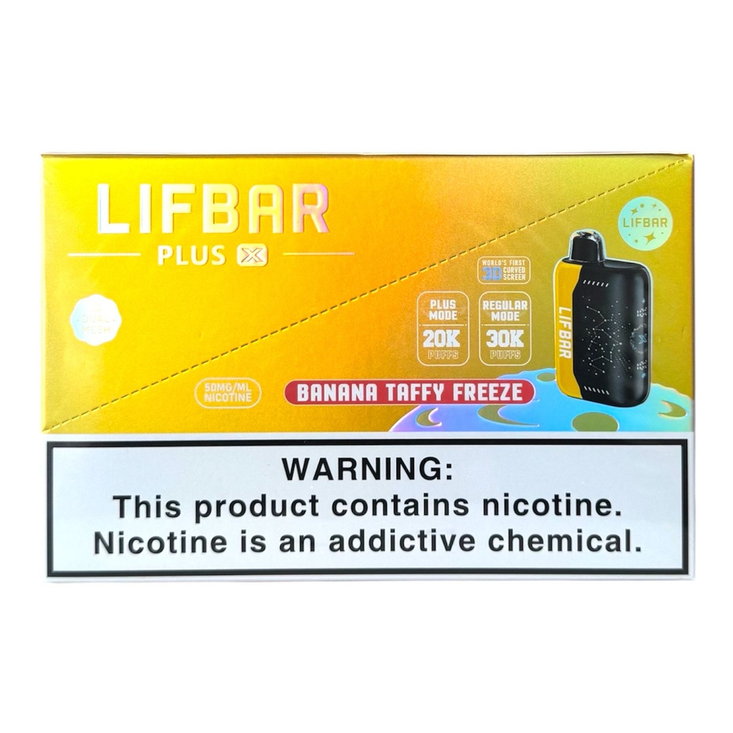 LIFBAR PULSE X 30K - BANANA TAFFY FREEZE