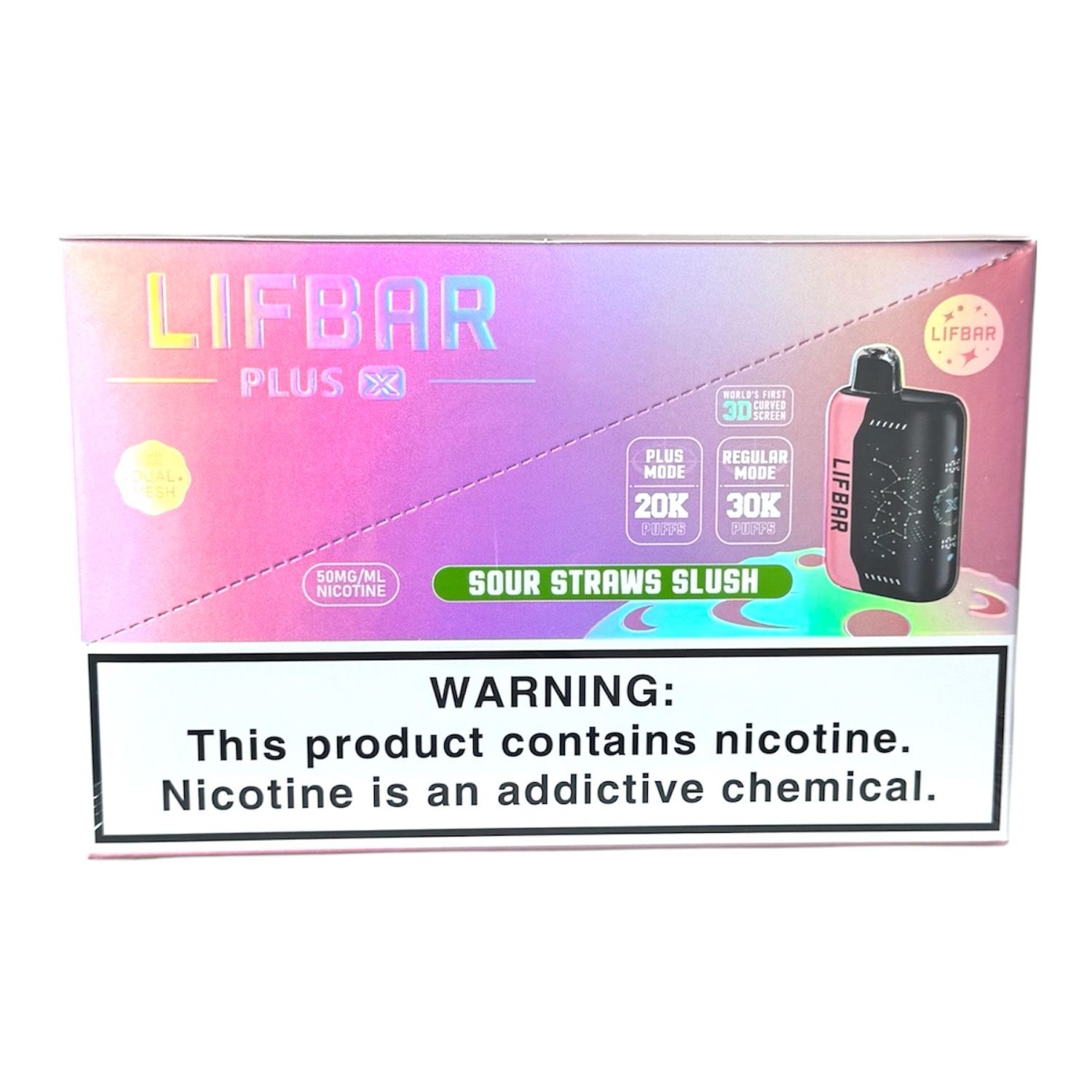 LIFBAR PULSE X 30K - SOUR STRAWS SLUSH