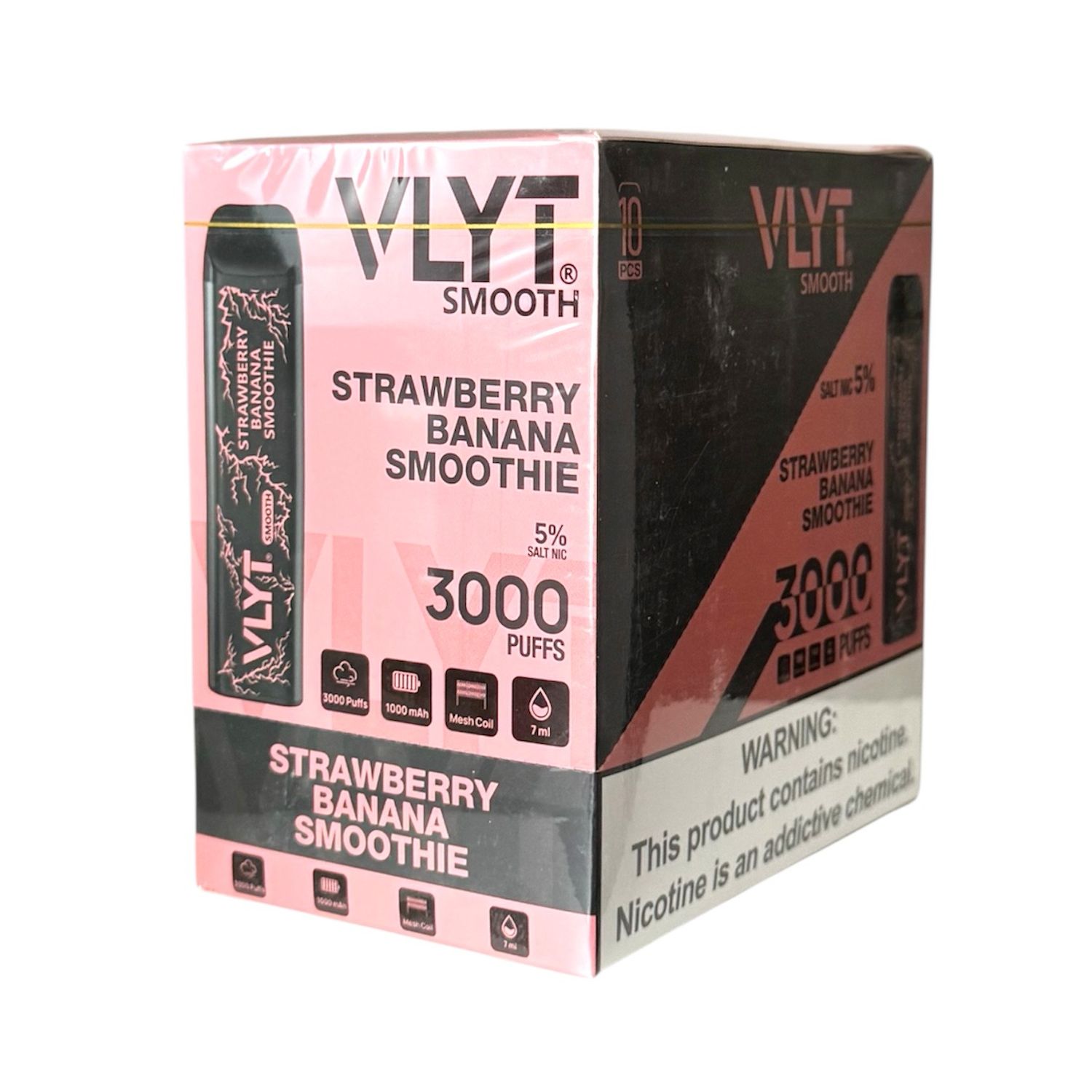 VLYT 3K PUFFS - STRAWBERRY BANANA SMOOTHIE