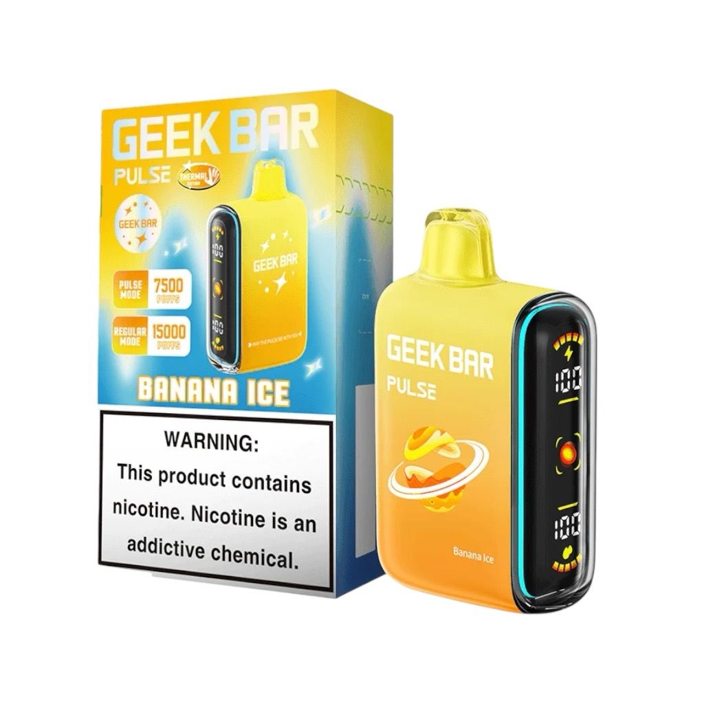 GEEK BAR PULSE 15K PUFFS - BANANA ICE