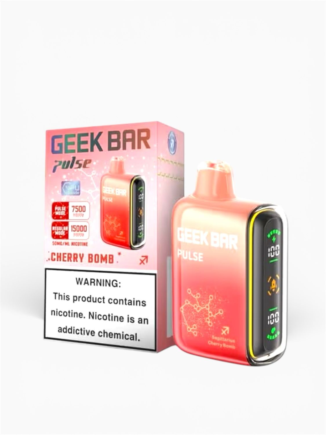 GEEK BAR PULSE 15K PUFFS - CHERRY BOMB