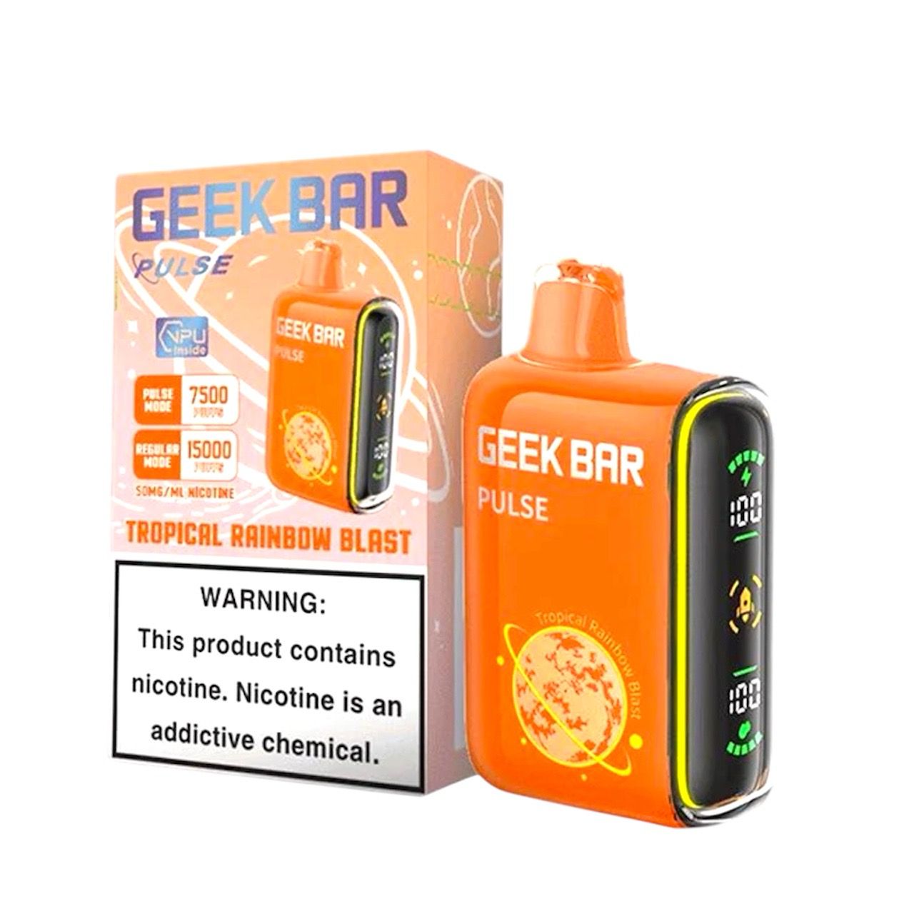 GEEK BAR PULSE 15K PUFFS - TROPICAL RAINBOW BLAST