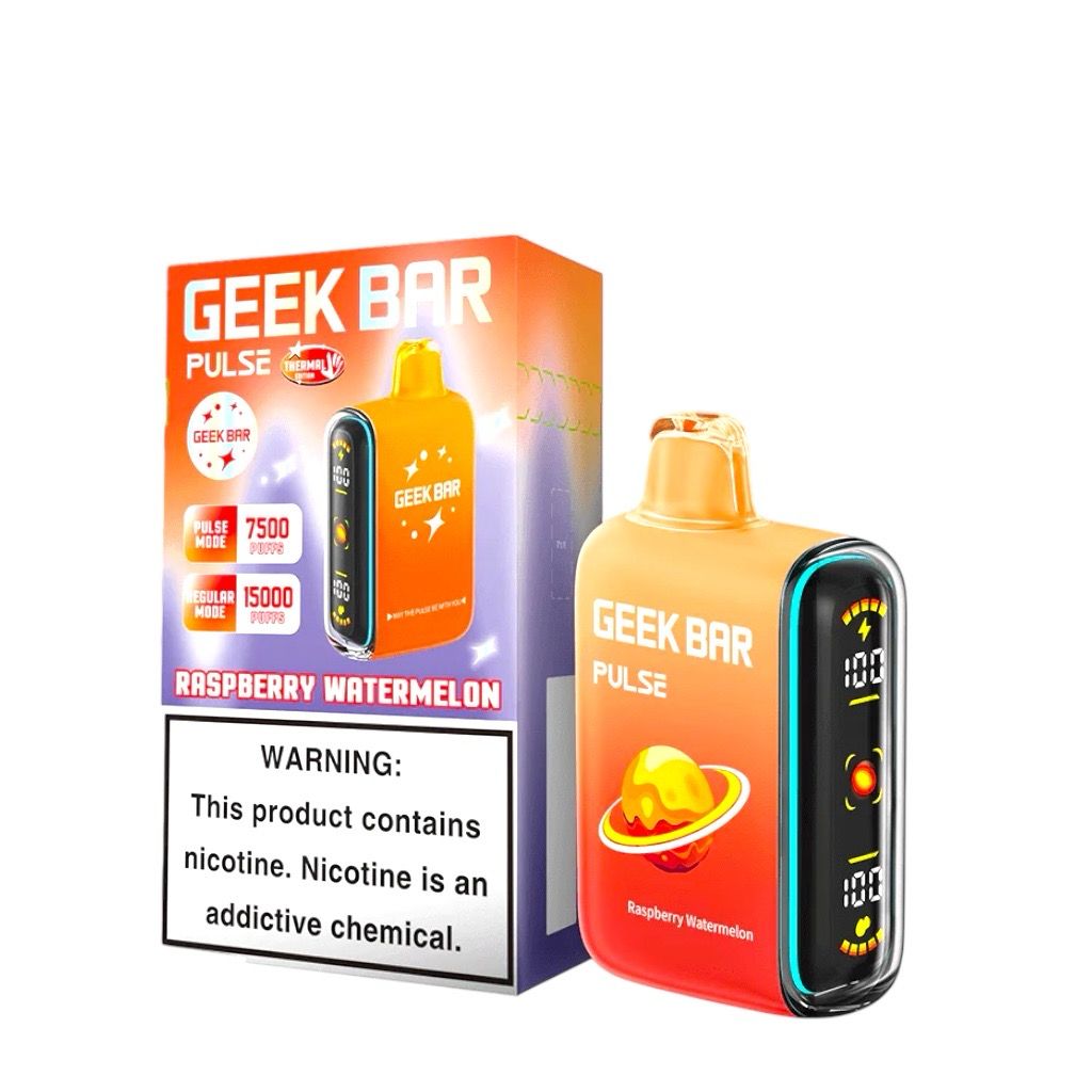GEEK BAR PULSE 15K PUFFS - RASPBERRY WATERMELON