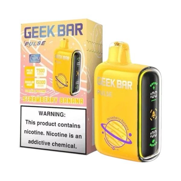 GEEK BAR PULSE 15K PUFFS - STRAWBERRY BANANA