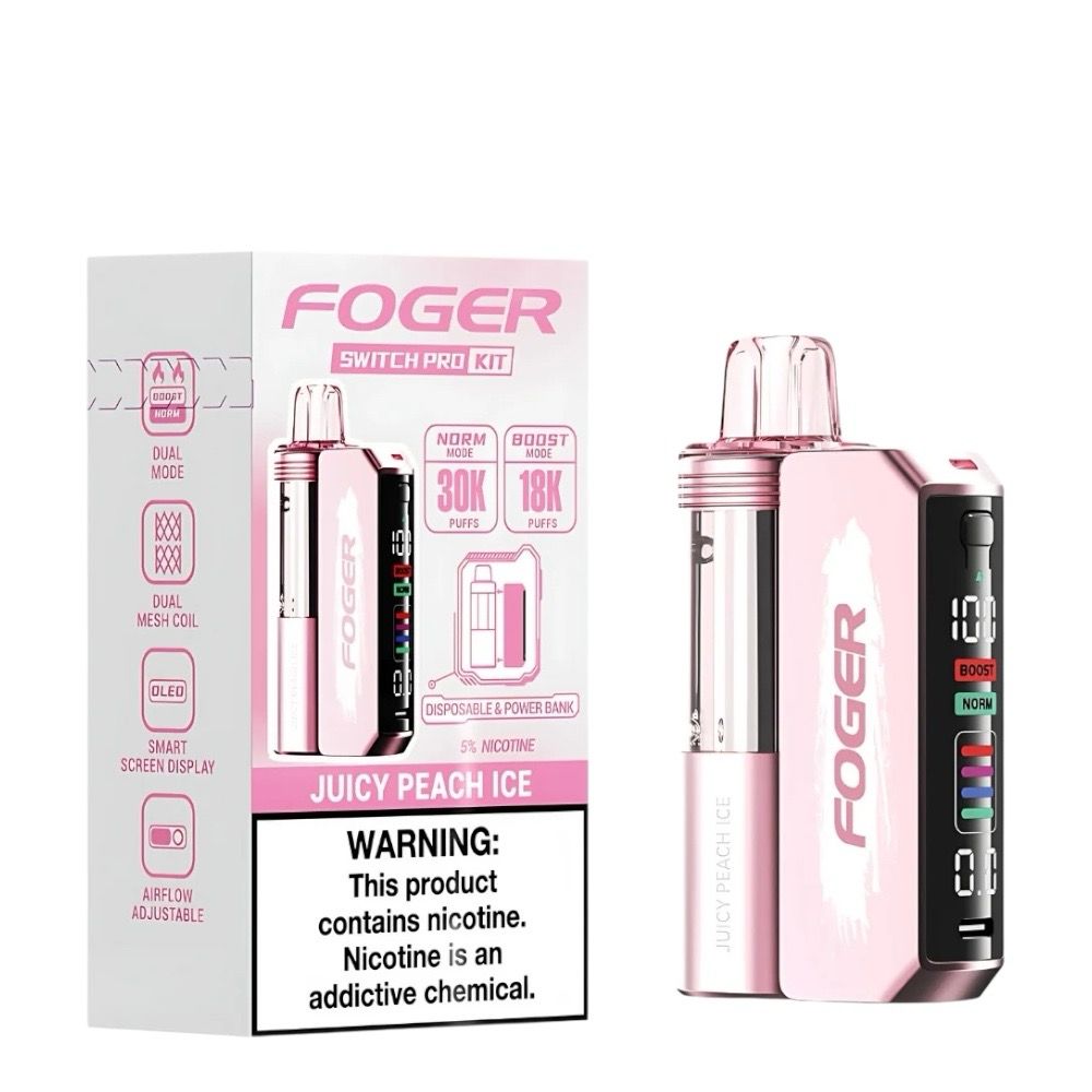 FOGER SWITCH PRO 30K PUFFS - JUICY PEACH ICE