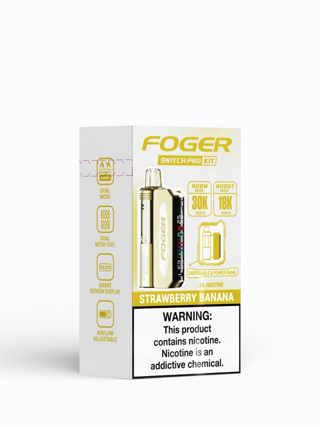 FOGER SWITCH PRO 30K PUFFS - STRAWBERRY BANANA