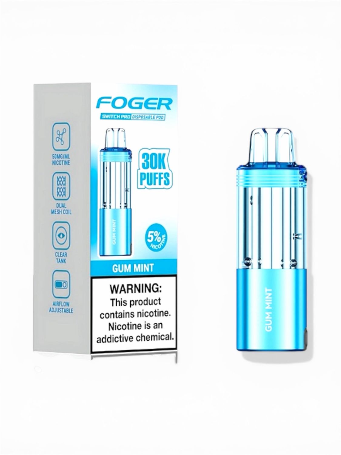 FOGER SWITCH PRO (POD ONLY) 30K PUFFS - GUM MINT