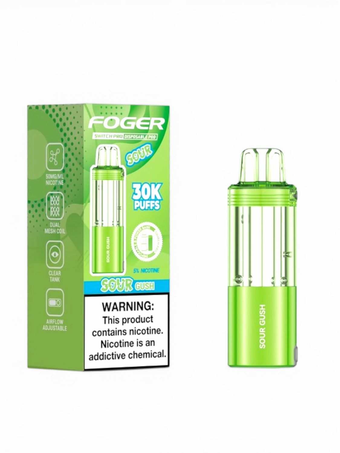 FOGER SWITCH PRO (POD ONLY) 30K PUFFS - SOUR GUSH