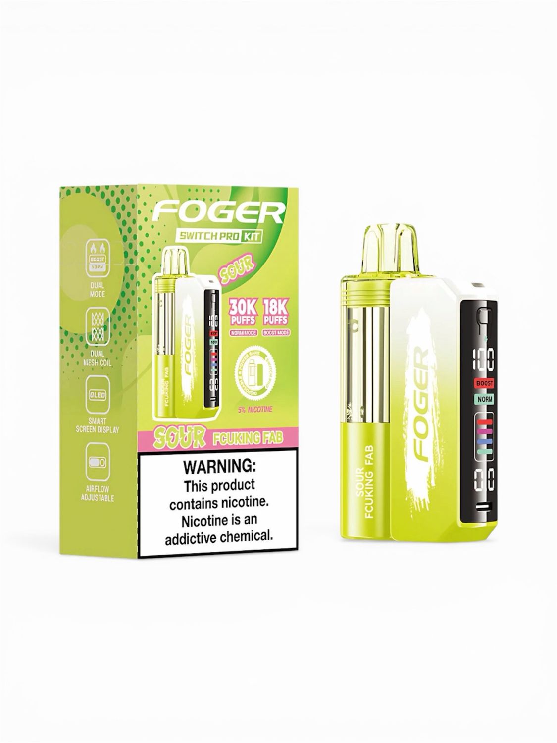 FOGER SWITCH PRO 30K PUFFS - FROZEN LEMON