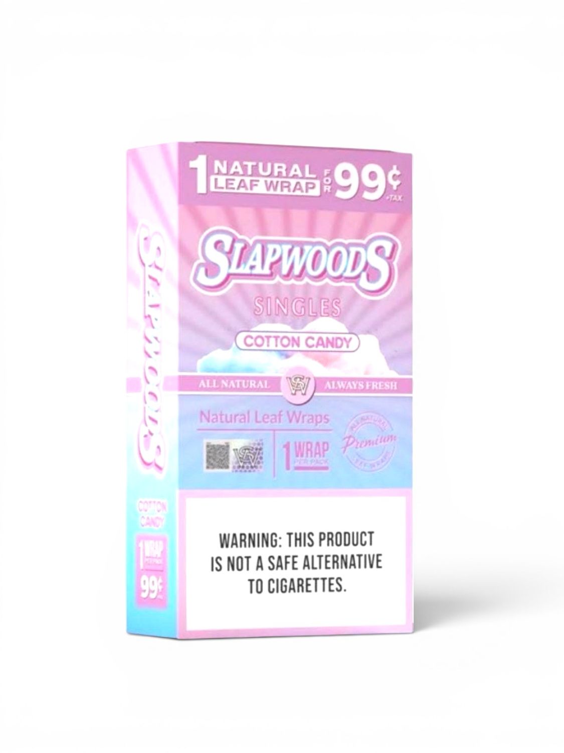 SLAPWOODS WRAP .99 Cent 20/1CT COTTON CANDY