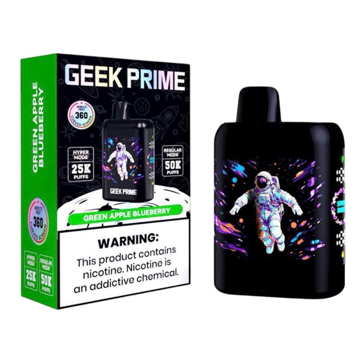 GEEK PRIME 50K PUFF - GREEN APPLE BLUEBERRY