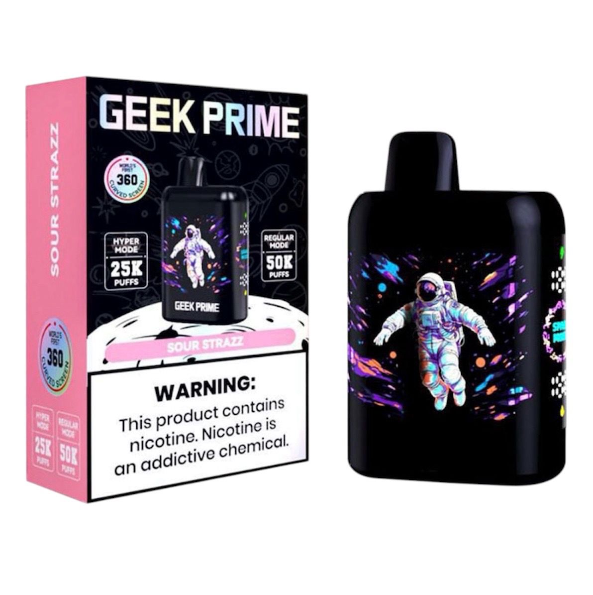 GEEK PRIME  50K PUFF - SOUR STRAZZ