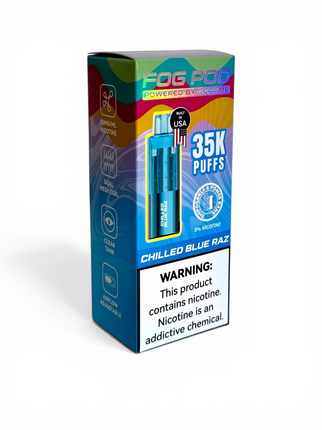 FOG POD ONLY 35K PUFFS - CHILLED BLUE RAZ