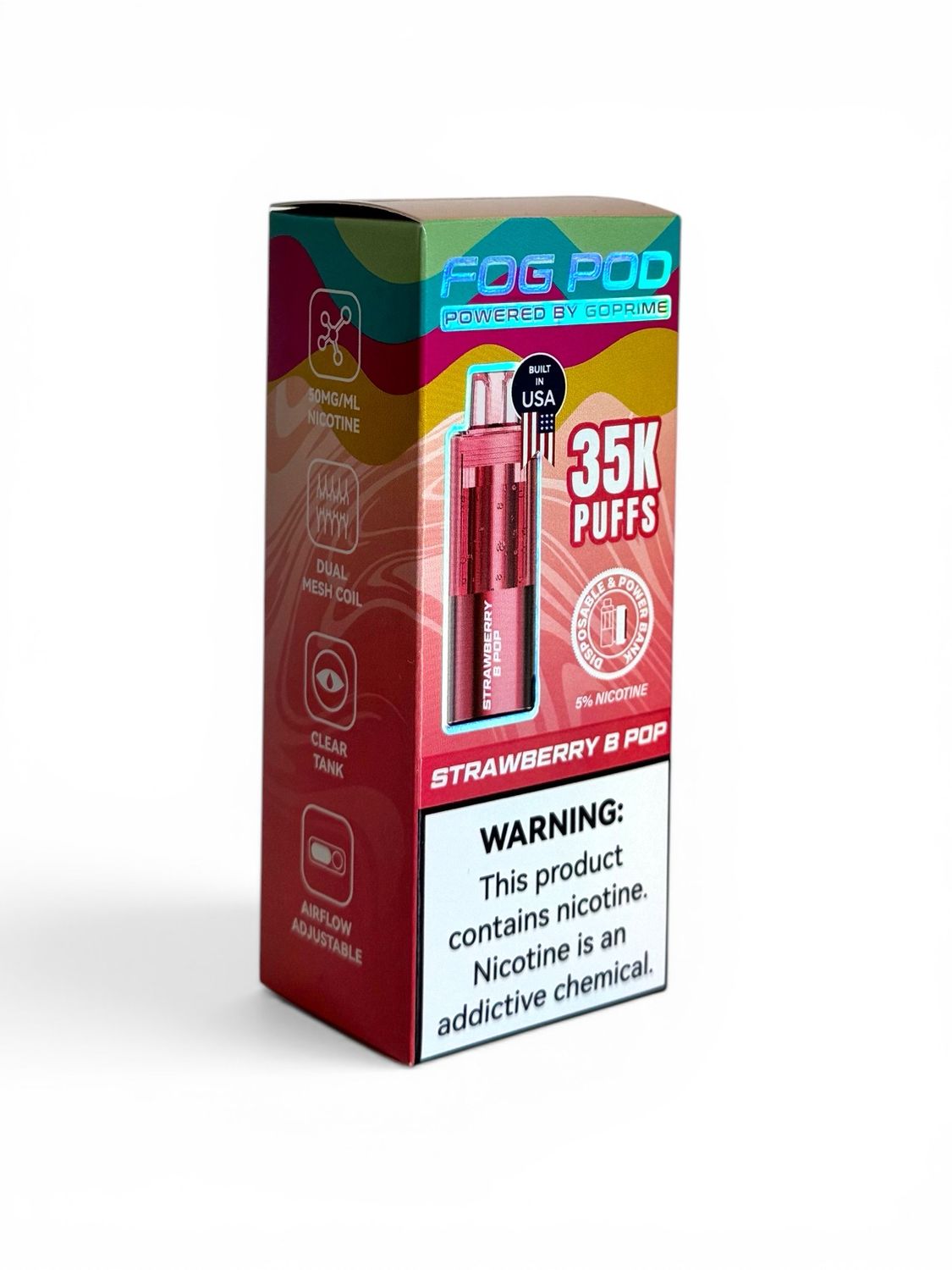 FOG POD ONLY 35K PUFFS - STRAWBERRY B POP