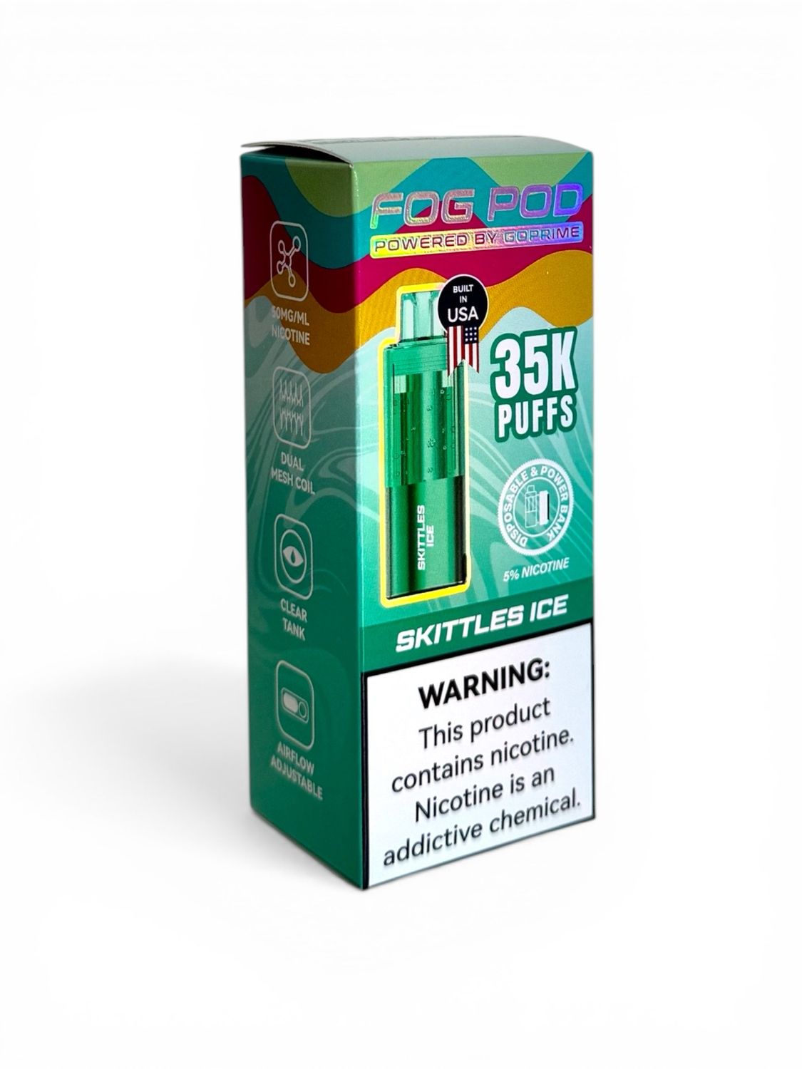 FOG POD ONLY 35K PUFFS - SKITTLES ICE