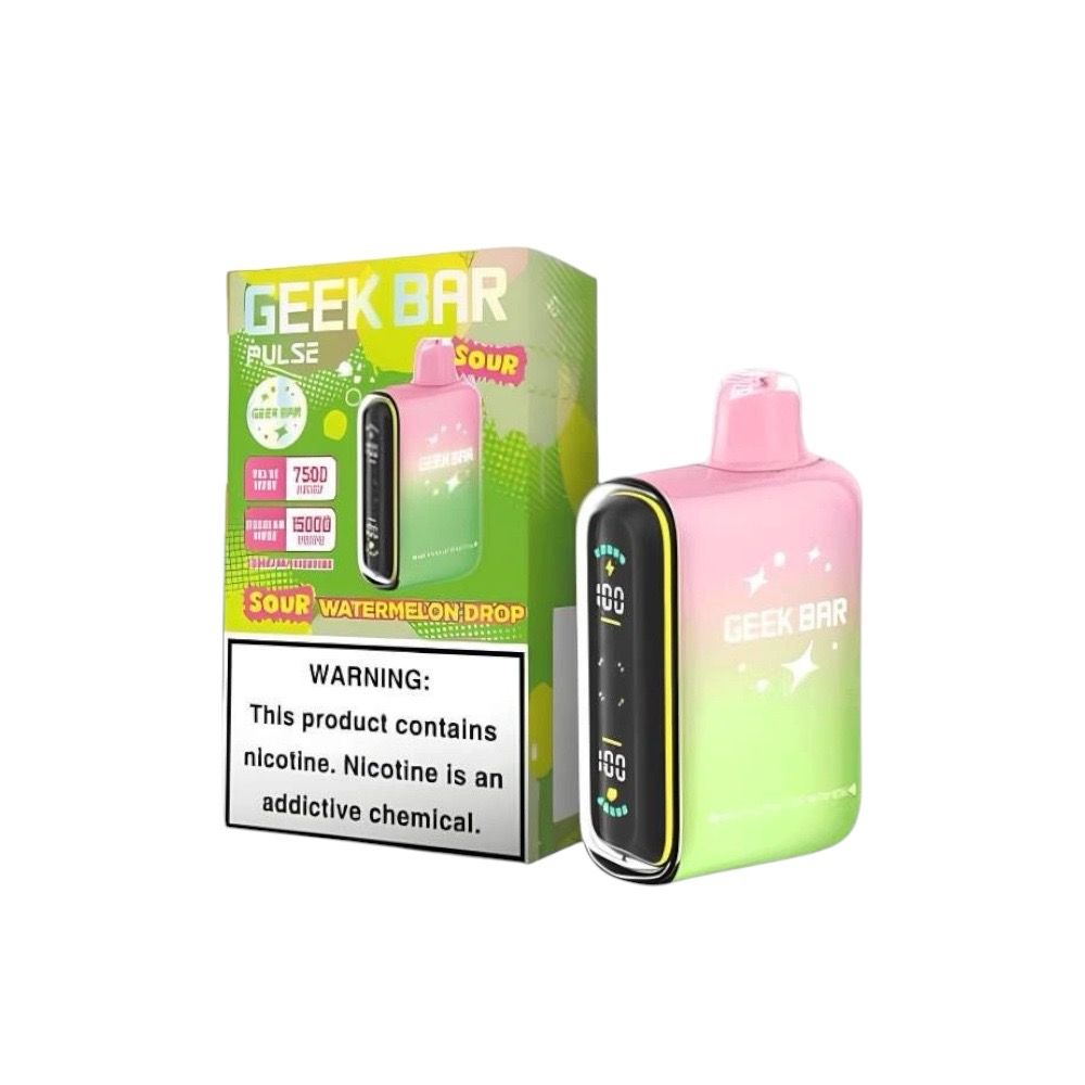GEEK BAR PULSE 15K PUFFS - SOUR WATERMELON DROP