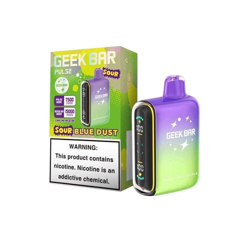 GEEK BAR PULSE 15K PUFFS - SOUR BLUE DUST