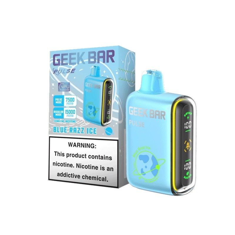 GEEK BAR PULSE 15K PUFFS - BLUE RAZZ ICE