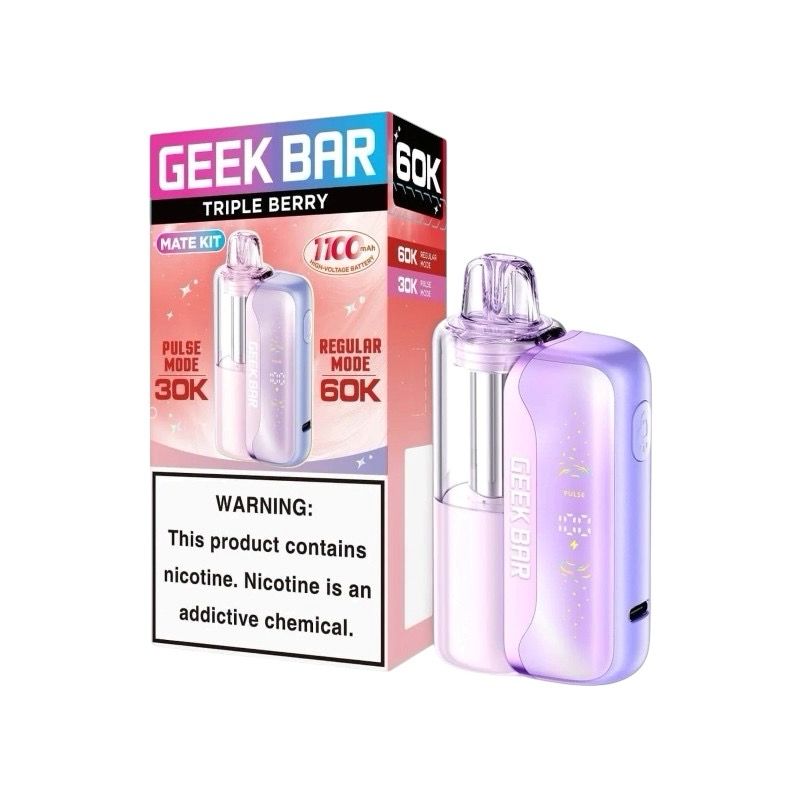 GEEK BAR MATE KIT 60K PUFFS - TRIPLE BERRY