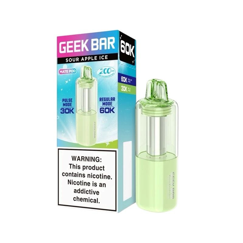 GEEK BAR MATE PODS 60K - SOUR APPLE ICE