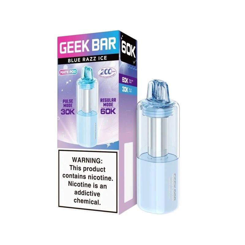 GEEK BAR MATE PODS 60K - BLUE RAZZ ICE