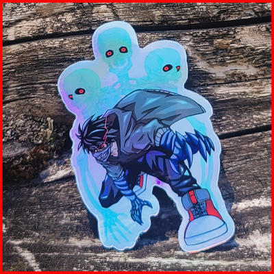 Kenji Nakamura Tripple Skull Sticker