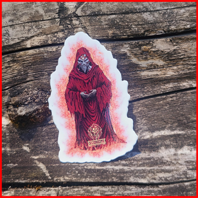 Nocte Messorem Flaming Demon Sticker