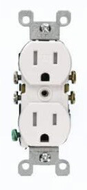 15 Amp Tamper-Resistant Duplex Outlet, White