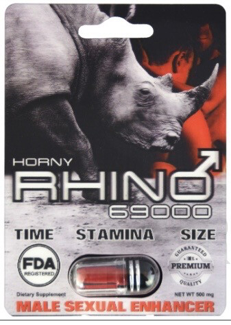 HORNY RHINO 69000 (500mg) (1) Pill