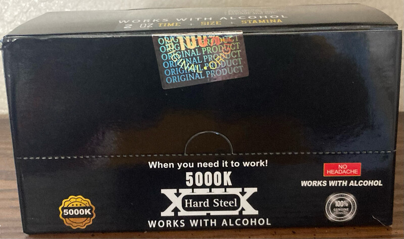 HARD STEEL 5000K (WORKS WITH ALCOHOL) 12 Two Oz. Bottles