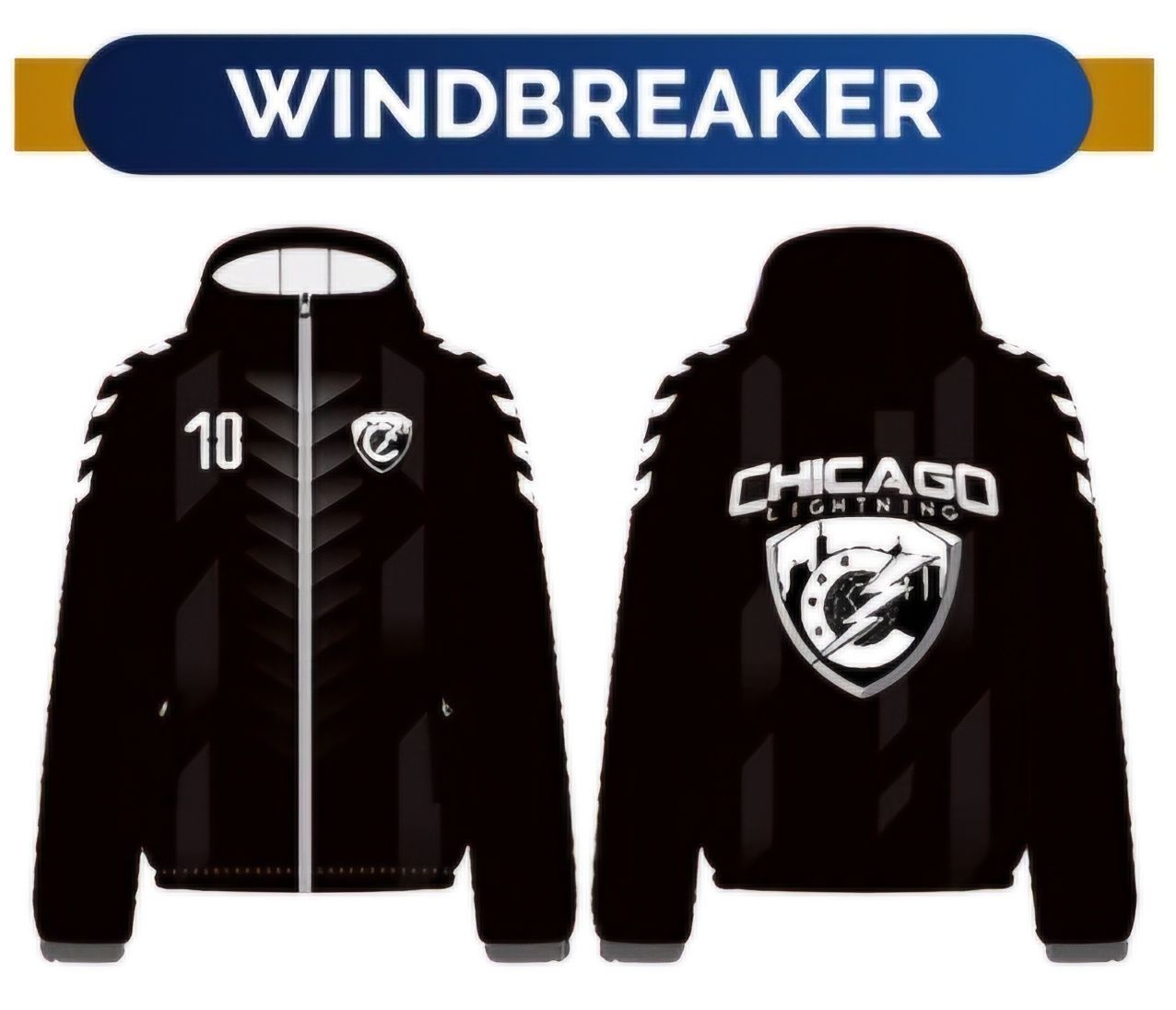 Chicago Lightning WINDBREAKER (2010 Premiership & Older)