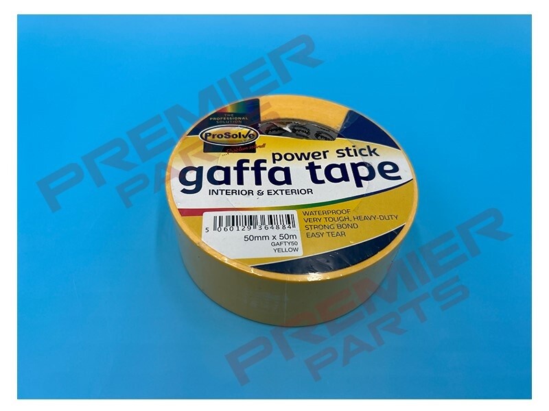 GAFFA TAPE YELLOW 50MM X 50M
