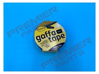 GAFFA TAPE BLACK 50MM X 50M