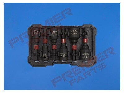 Nut Driver Set 6pc Impact Grade