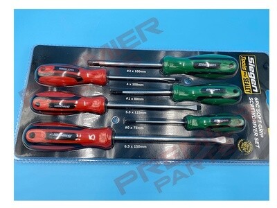 Soft Grip Screwdriver Set 6pc.