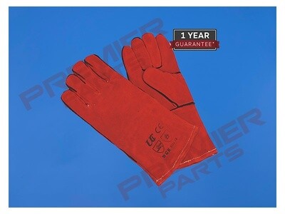 Leather Welding Gauntlets Lined Pair