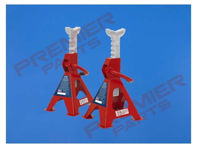 Axle Stands (Pair) 2 Tonne Capacity per Stand Ratchet Type