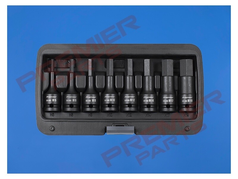 Impact Hex Socket Bit Set 1/2&quot;Sq Drive