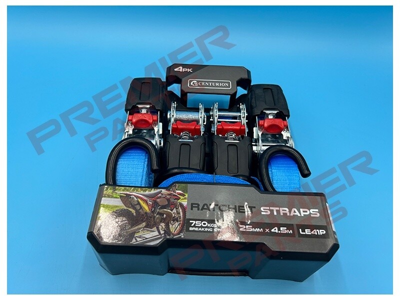 Ratchet Tie Down, (25mm x 4.5m), 750kg
