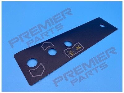 CENTR.COVER PLATE W/OUT ALI GNER (4 HOLE DECAL)