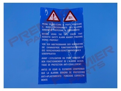 PLATE FOR SOUND ALARM