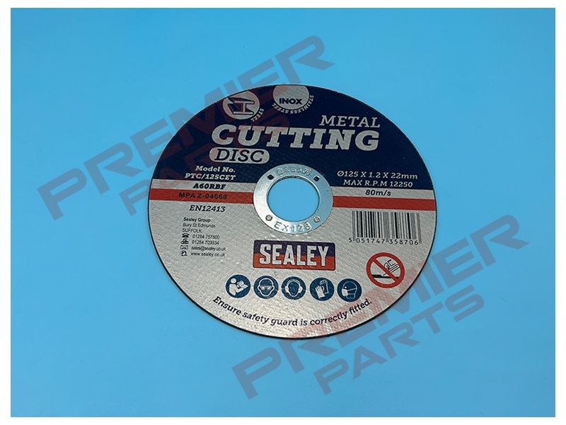 Cutting Disc Ø125 x 1.2mm Ø22mm Bore