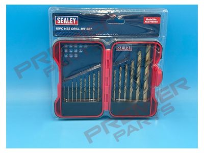15pc hss drill bit set