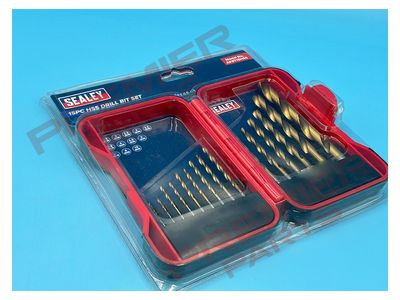 15pc hss drill bit set