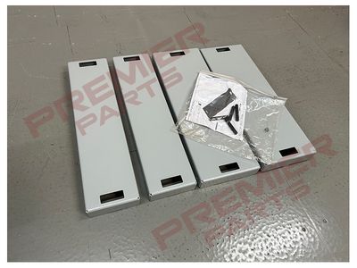 TURNTABLE SPACERS (SET OF TWO) FINISHED IN RAL7040